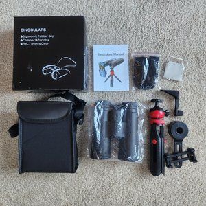 NEW 12x42 Binocular set with case, tripod, and phone adapter